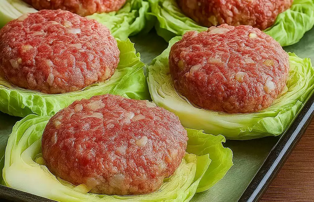 Cabbage Steaks & Beef Patties