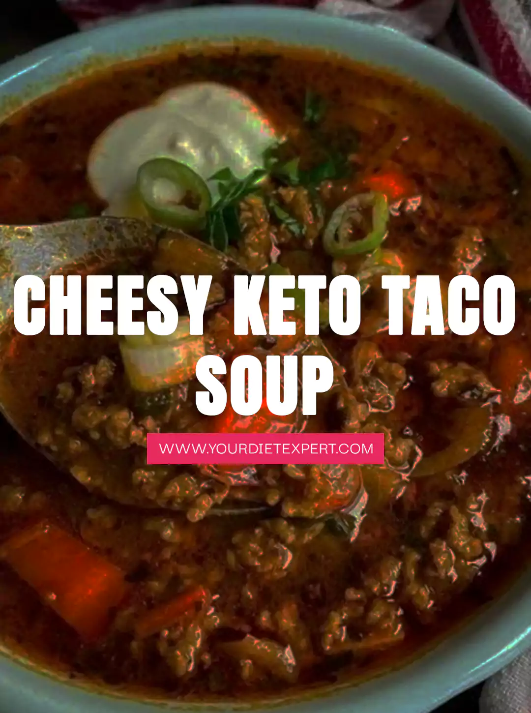 Cheesy Keto Taco Soup