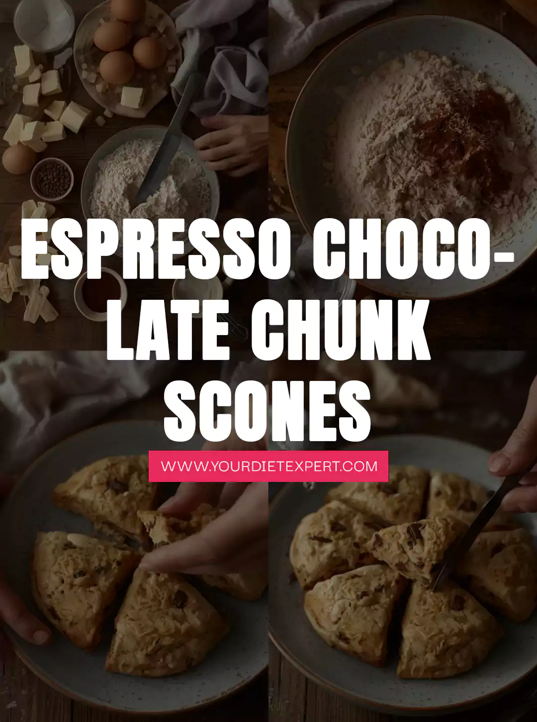 Espresso Chocolate Chunk Scones — Coffee-Kissed & Low-Carb