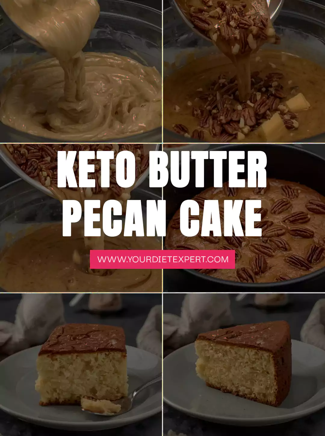 Keto Butter Pecan Cake