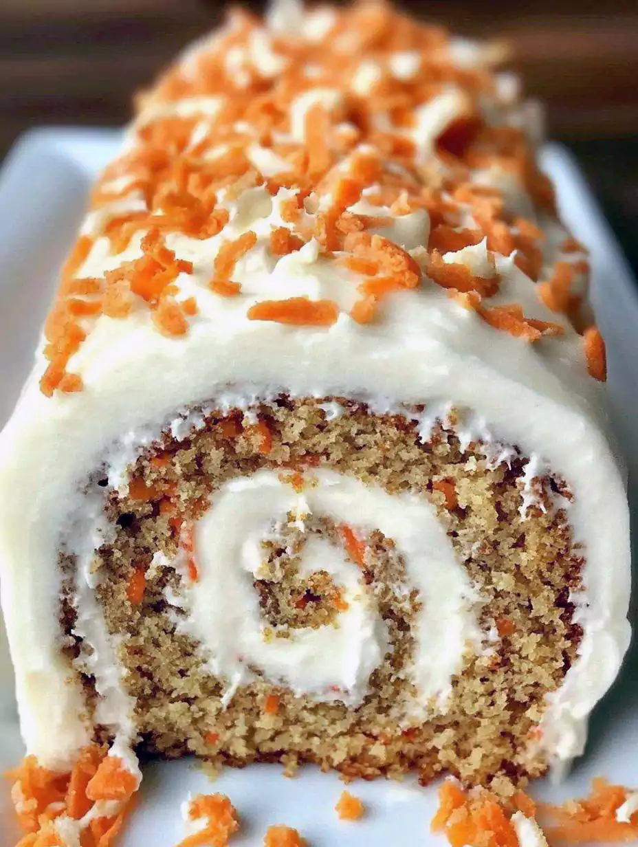 Keto Carrot Cake Roll