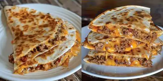 Keto Cheeseburger Quesadillas