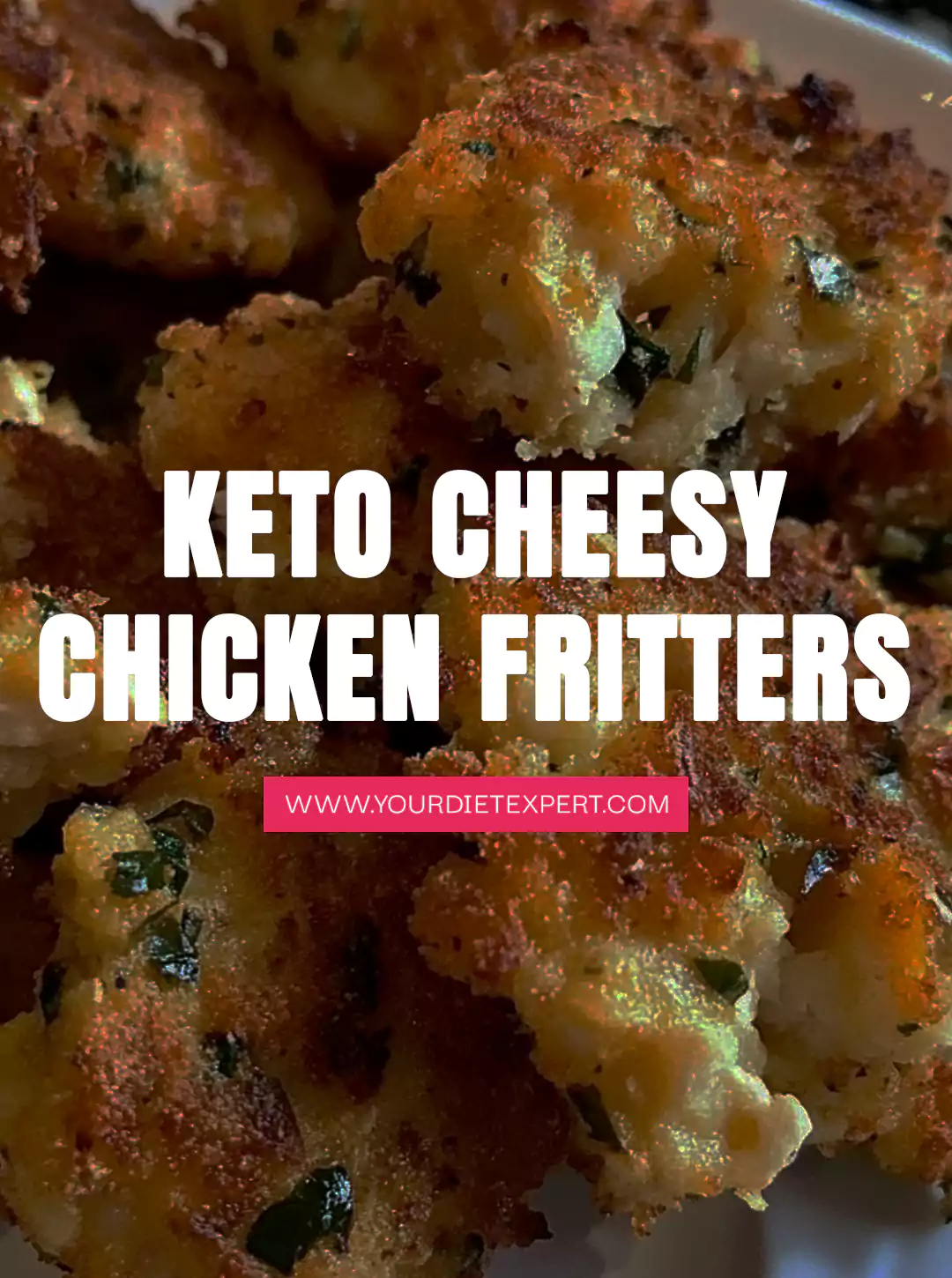 Keto Cheesy Chicken Fritters