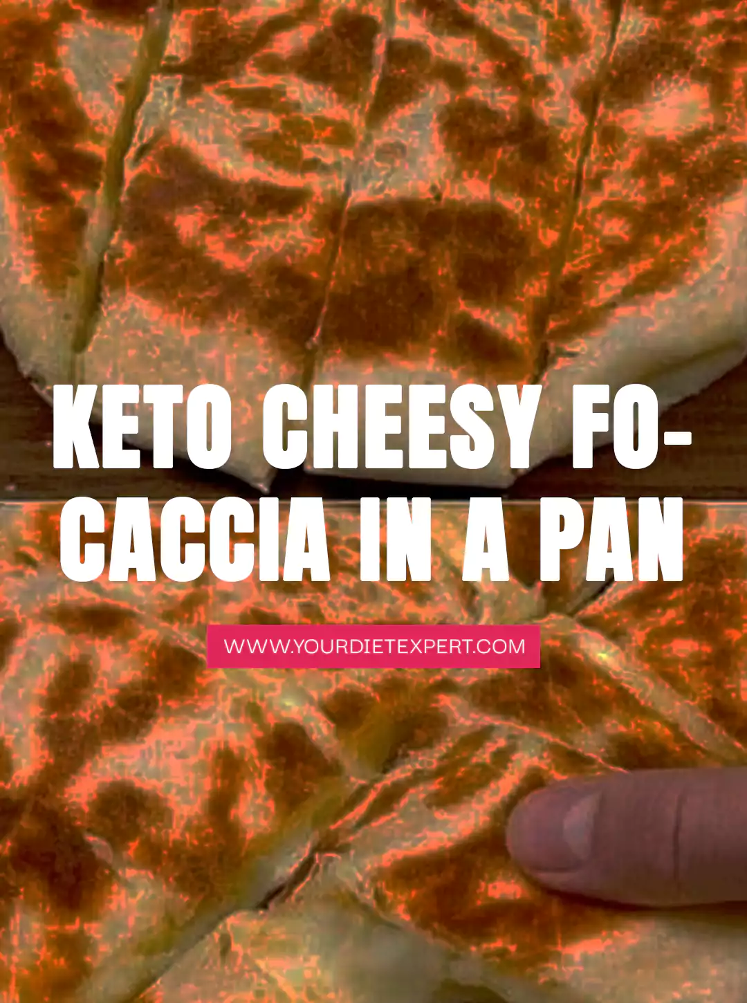 Keto Cheesy Focaccia in a Pan