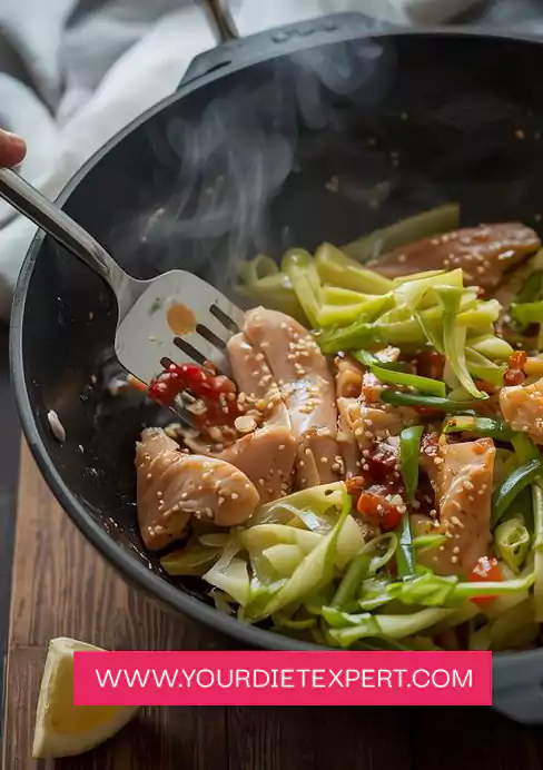 Keto Chicken Cabbage Stir-Fry 3
