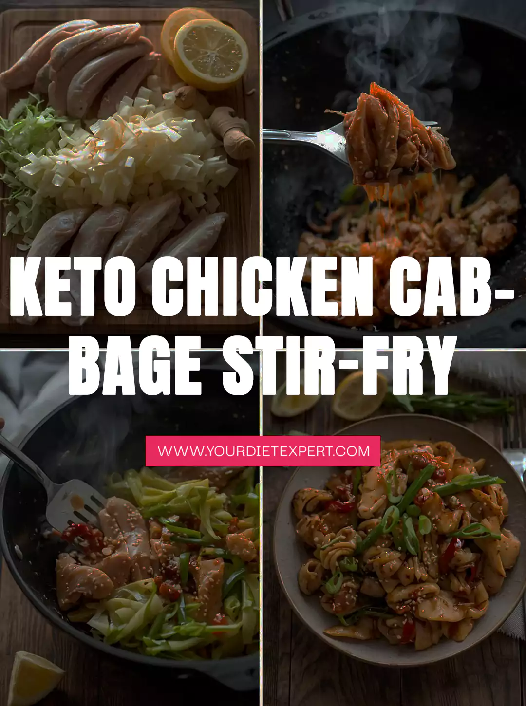 Keto Chicken Cabbage Stir-Fry
