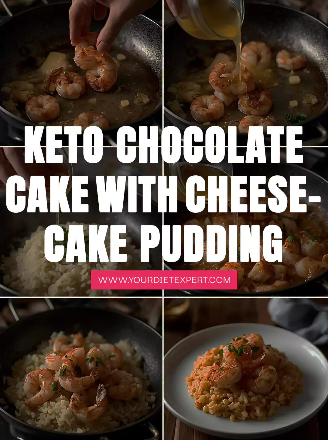 Keto Chocolate Cake with Cheesecake Pudding
