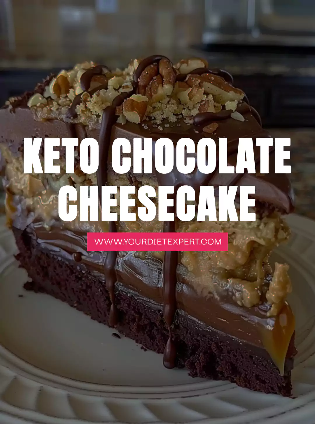 Keto Chocolate Cheesecake