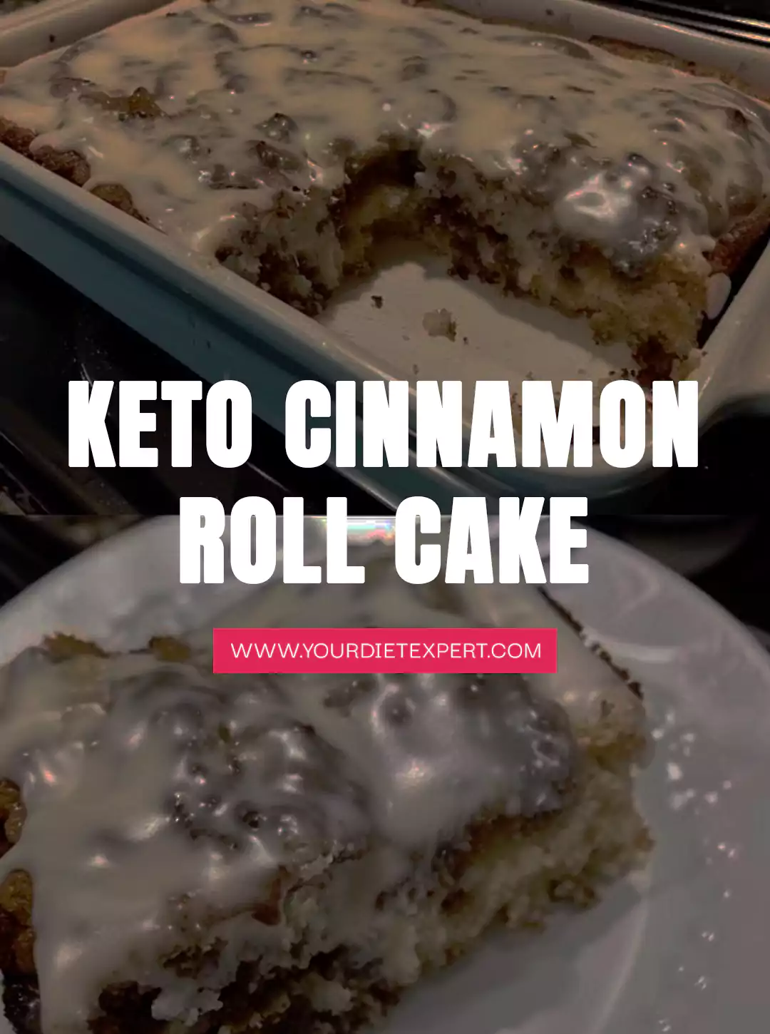 Keto Cinnamon Roll Cake