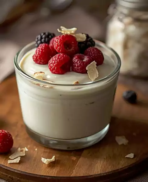 Keto Cottage Cheese Coconut Pudding