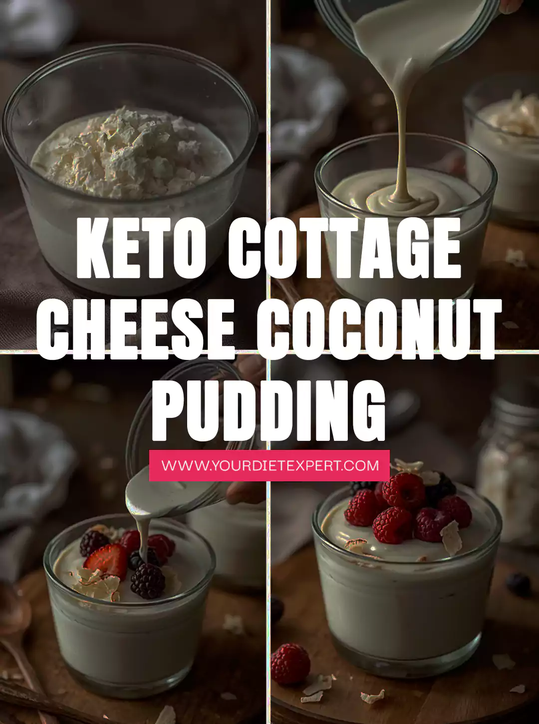 Keto Cottage Cheese Coconut Pudding