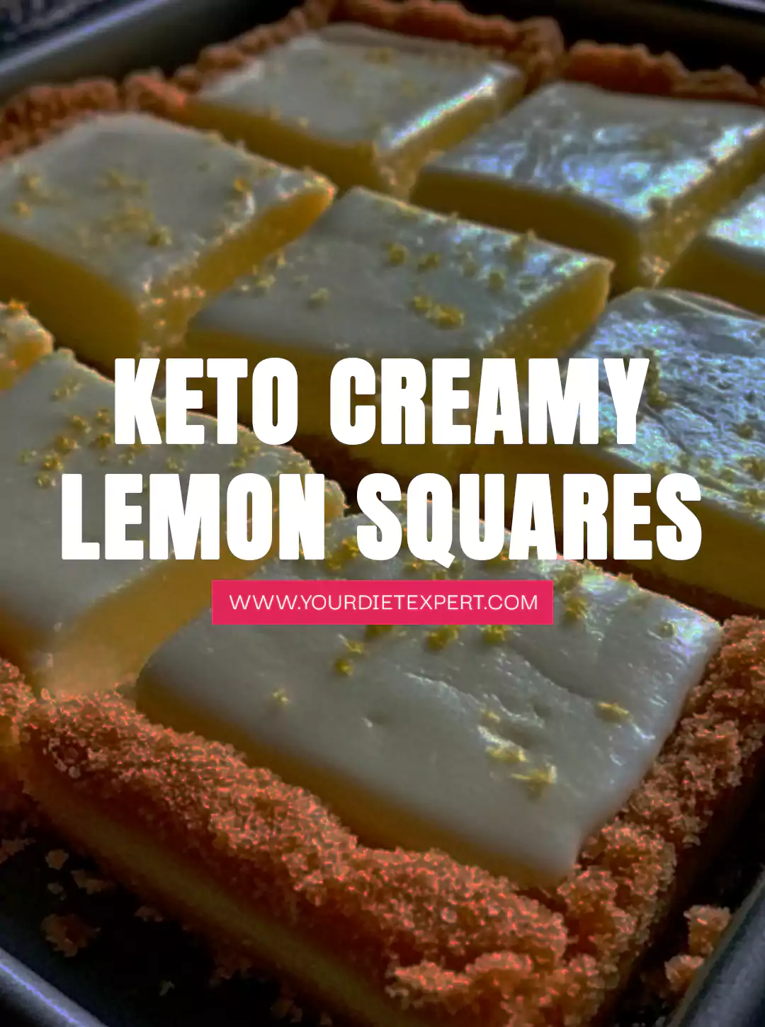 Keto Creamy Lemon Squares