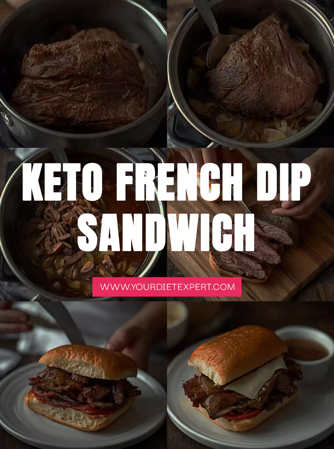 Keto French Dip Sandwich