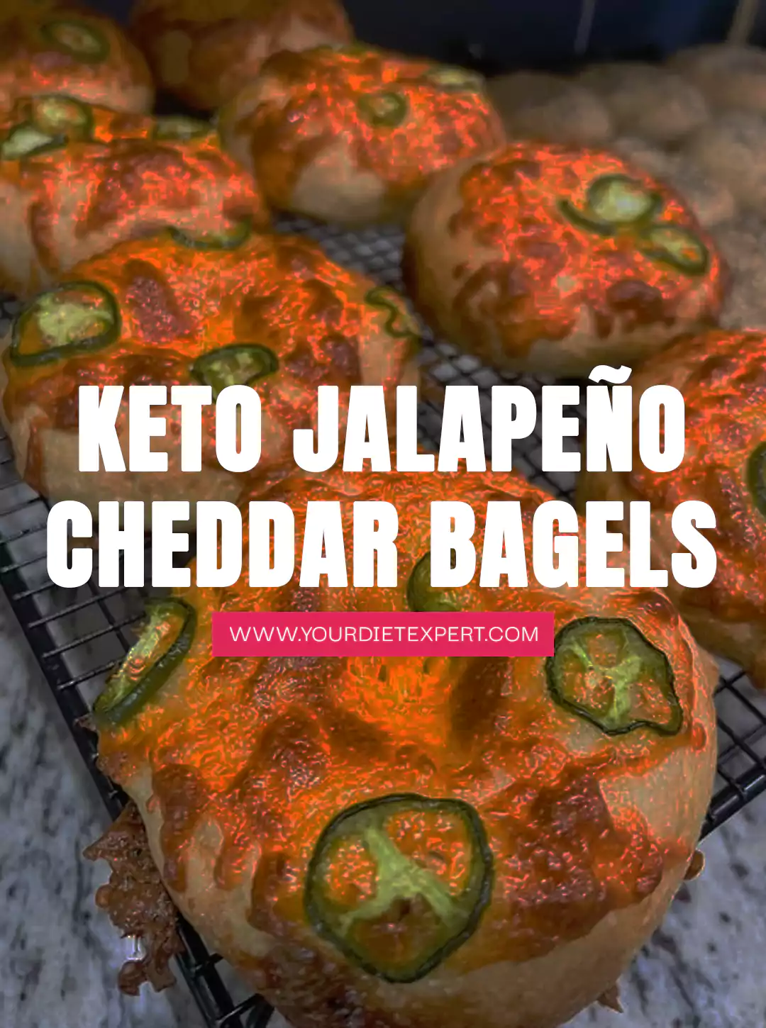 Keto Jalapeño Cheddar Bagels
