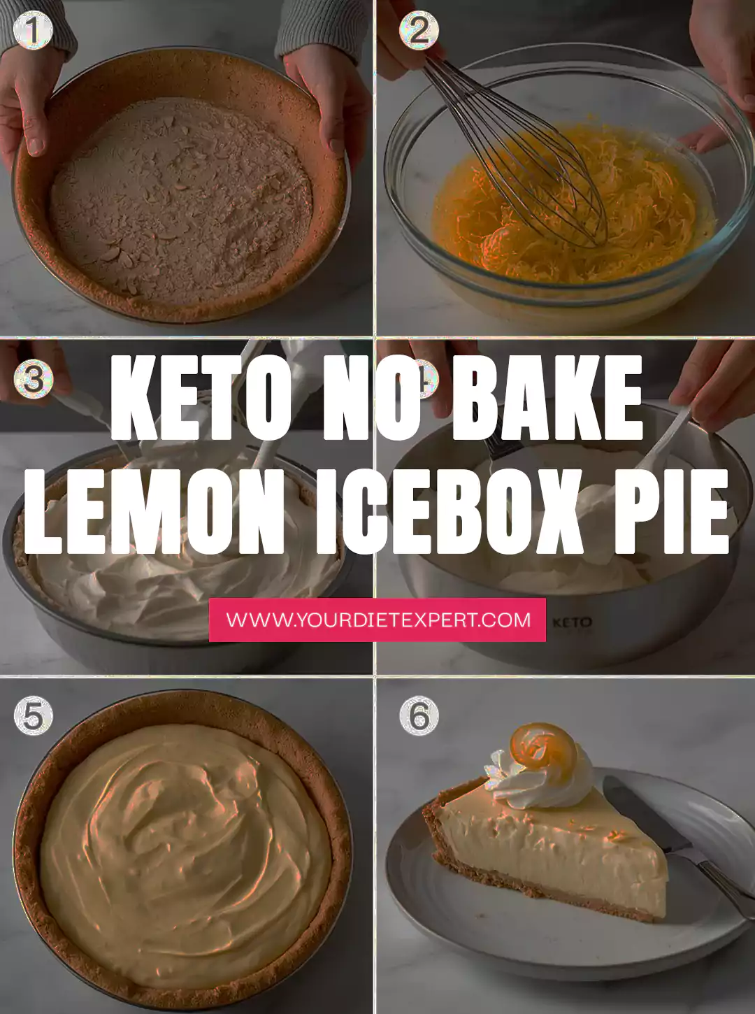 Keto No Bake Lemon Icebox Pie