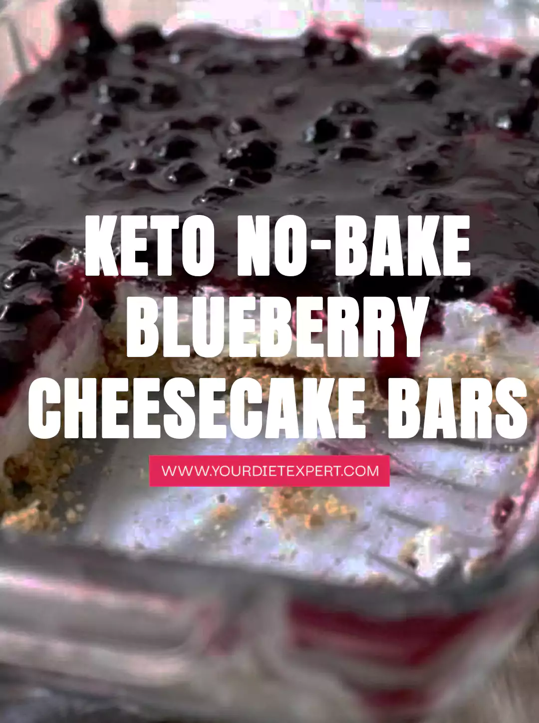 Keto No-Bake Blueberry Cheesecake Bars