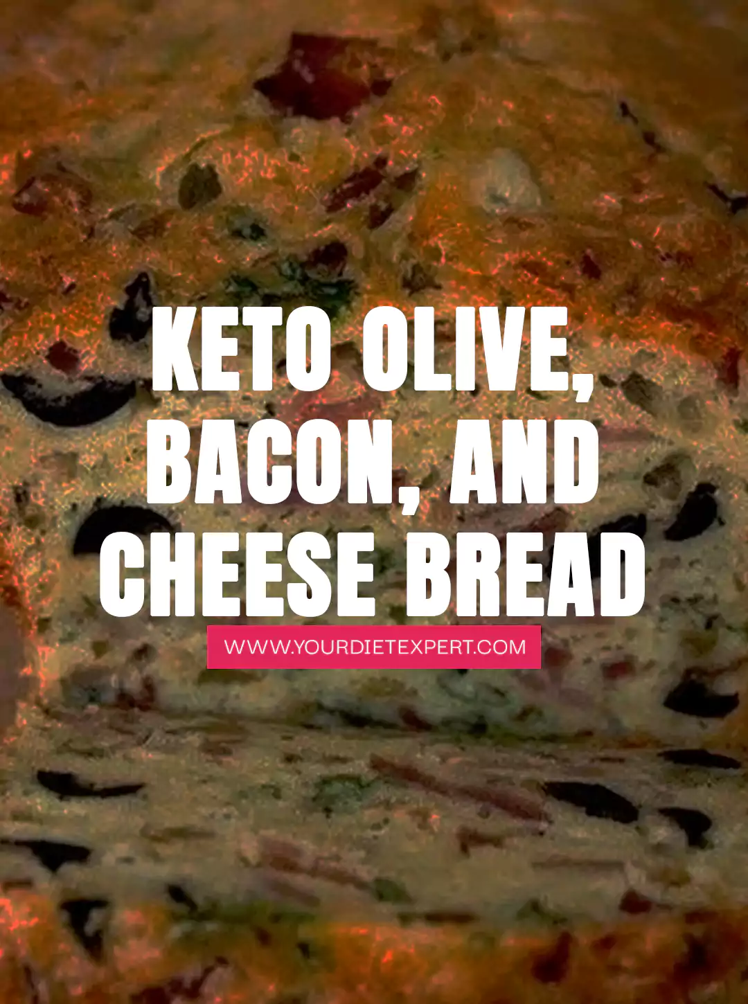 Keto Olive, Bacon, and Cheese Bread