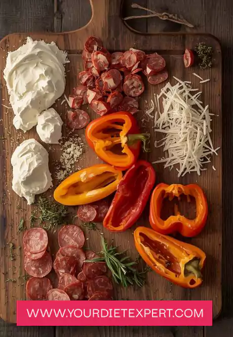 Keto Pizza Pepper Poppers Bites 1