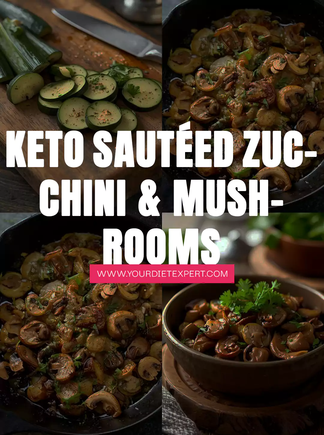 Keto Sautéed Zucchini & Mushrooms