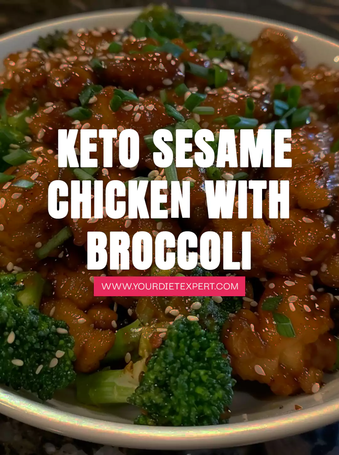 Keto Sesame Chicken with Broccoli