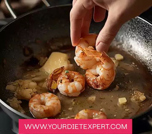 Keto Shrimp Scampi over Cauliflower Rice