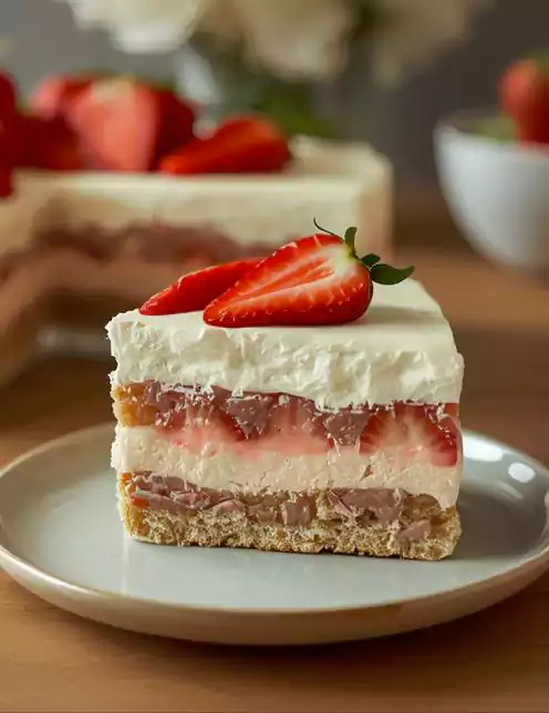 Keto Strawberry Icebox Cake