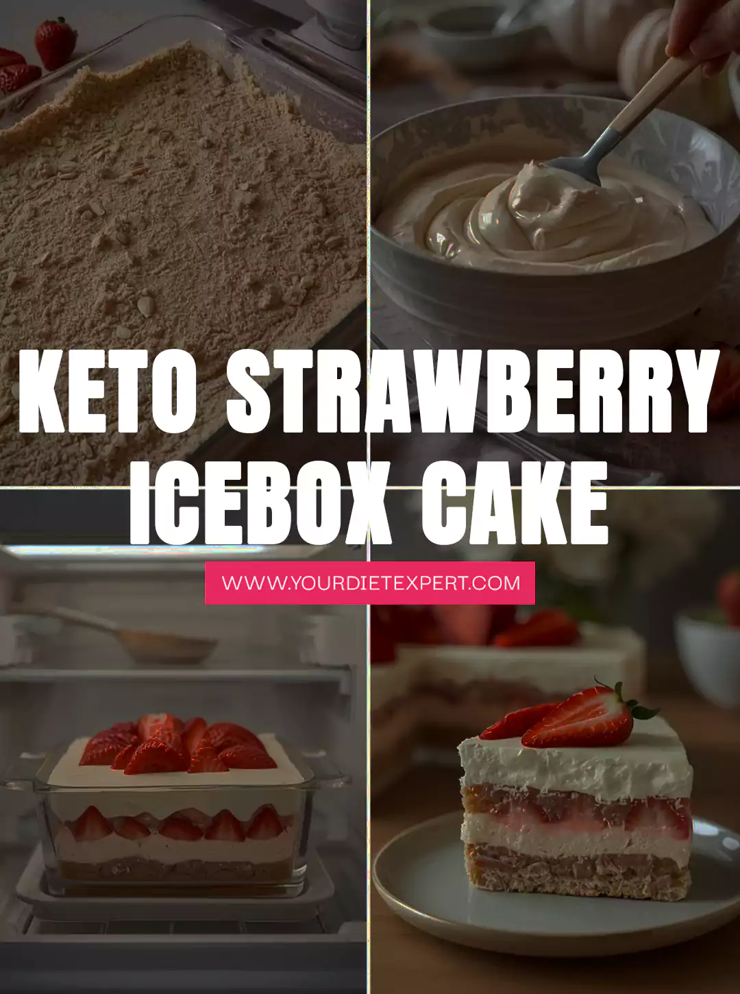 Keto Strawberry Icebox Cake