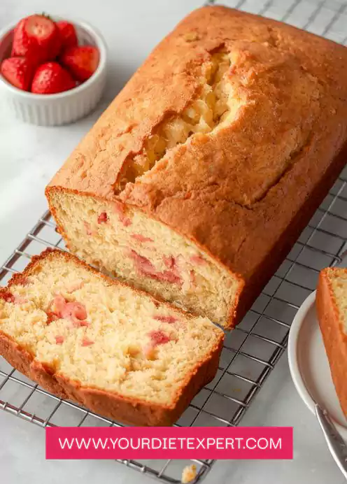 Keto Strawberry Italian Cream Pound Cake 4