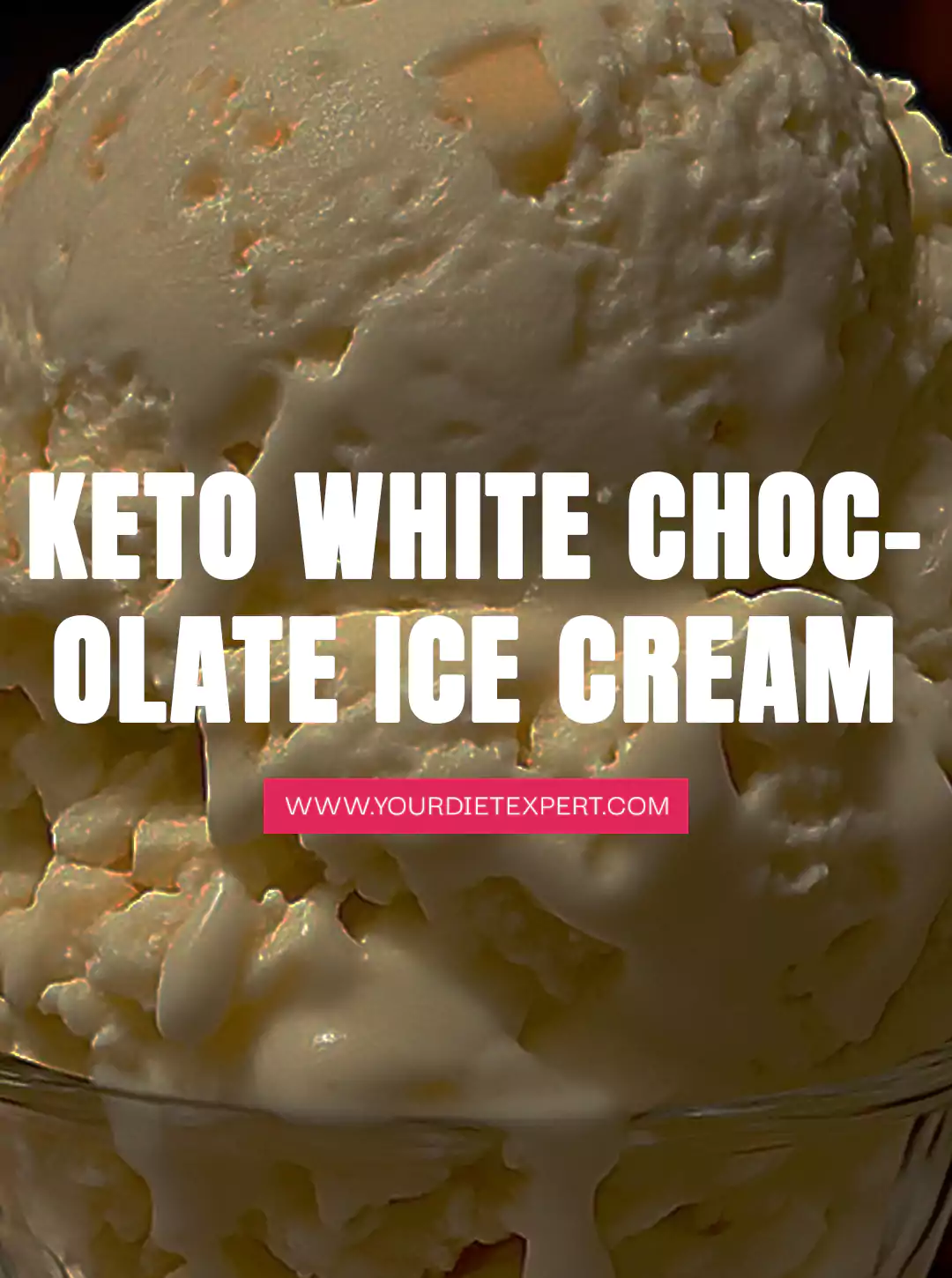 Keto White Chocolate Ice Cream