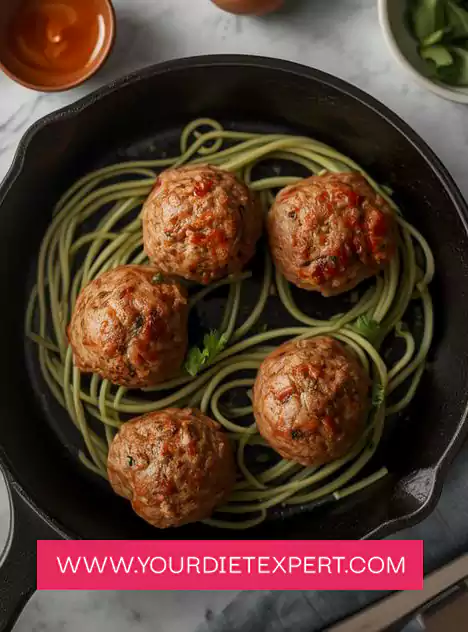 Mozzarella Stuffed Spinach Meatballs 3
