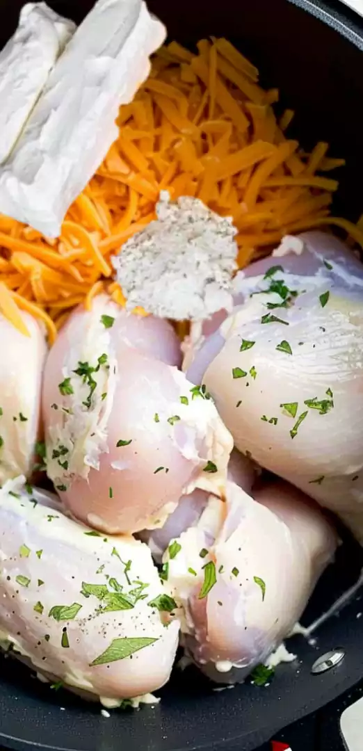 Slow Cooker Cream Cheese Crack Chicken