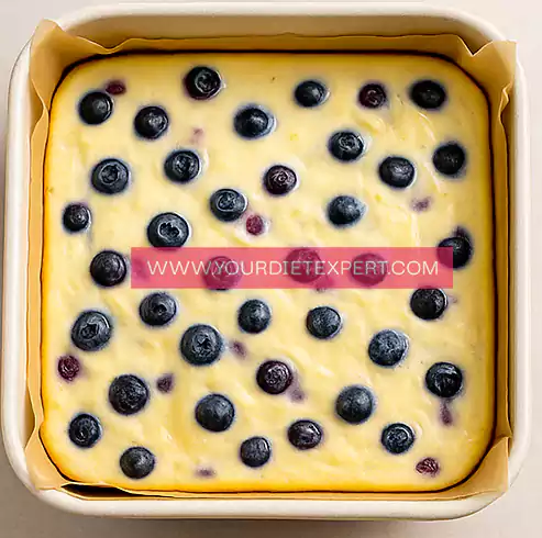 High-Protein Lemon Blueberry Cheesecake Bars 4