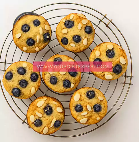 High-Protein Blueberry Almond Breakfast Muffins 6