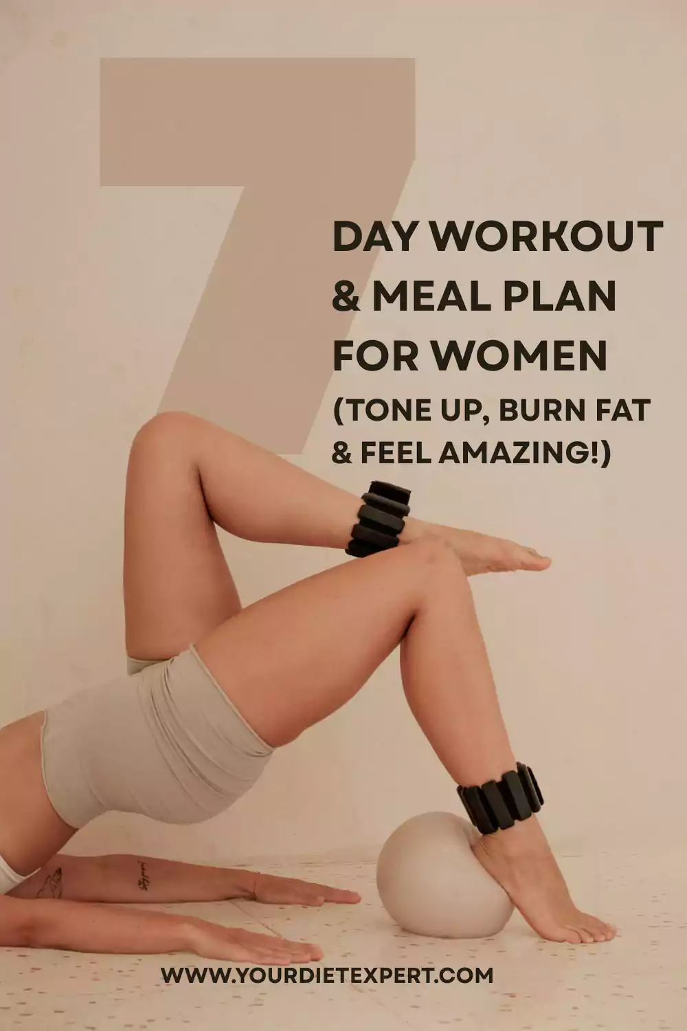 7-Day Workout & Meal Plan for Women (Tone Up, Burn Fat & Feel Amazing!)