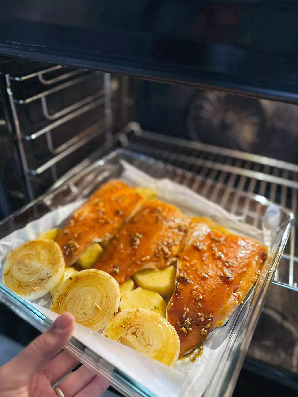 Baked salmon