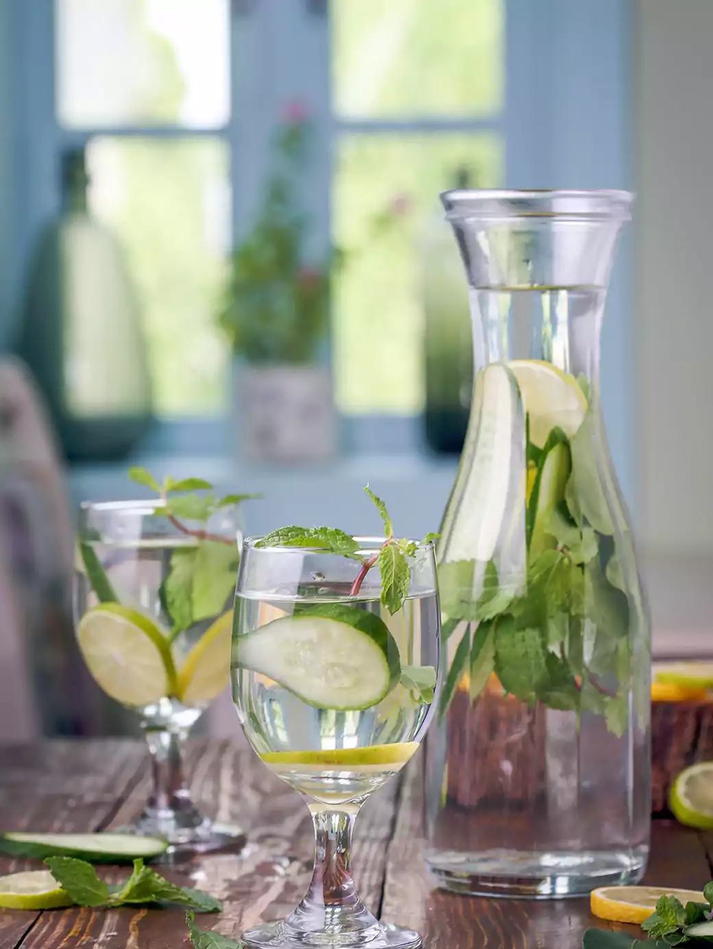 Green Detox Water (Cucumber, Lemon & Mint Blend)