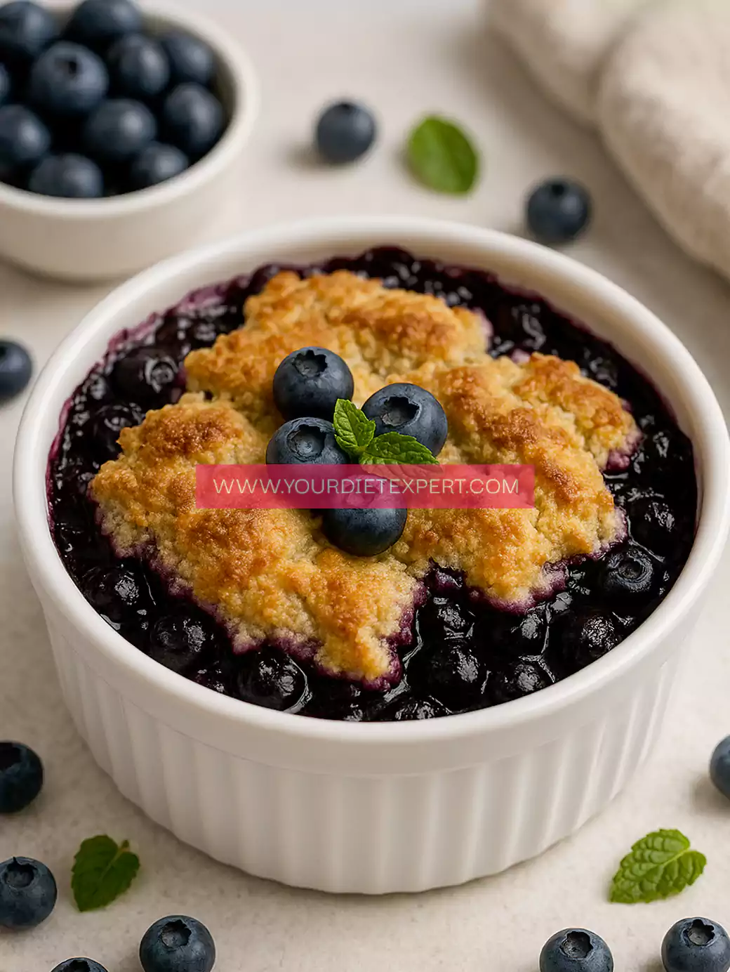 Healthy Blueberry Protein Cobbler – Light, Fruity & Packed with Protein