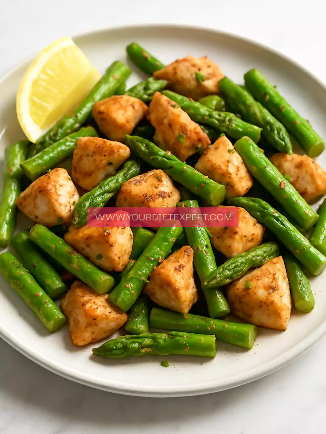 High-Protein Air Fryer Chicken & Asparagus (Healthy 20-Minute Weight Loss Dinner)