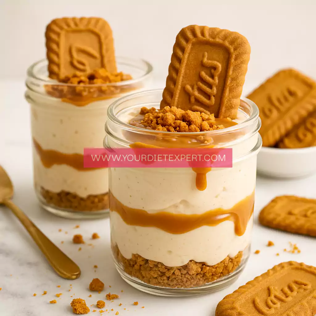 High-Protein Biscoff Dessert Cups (No-Bake & 5 Minutes!)