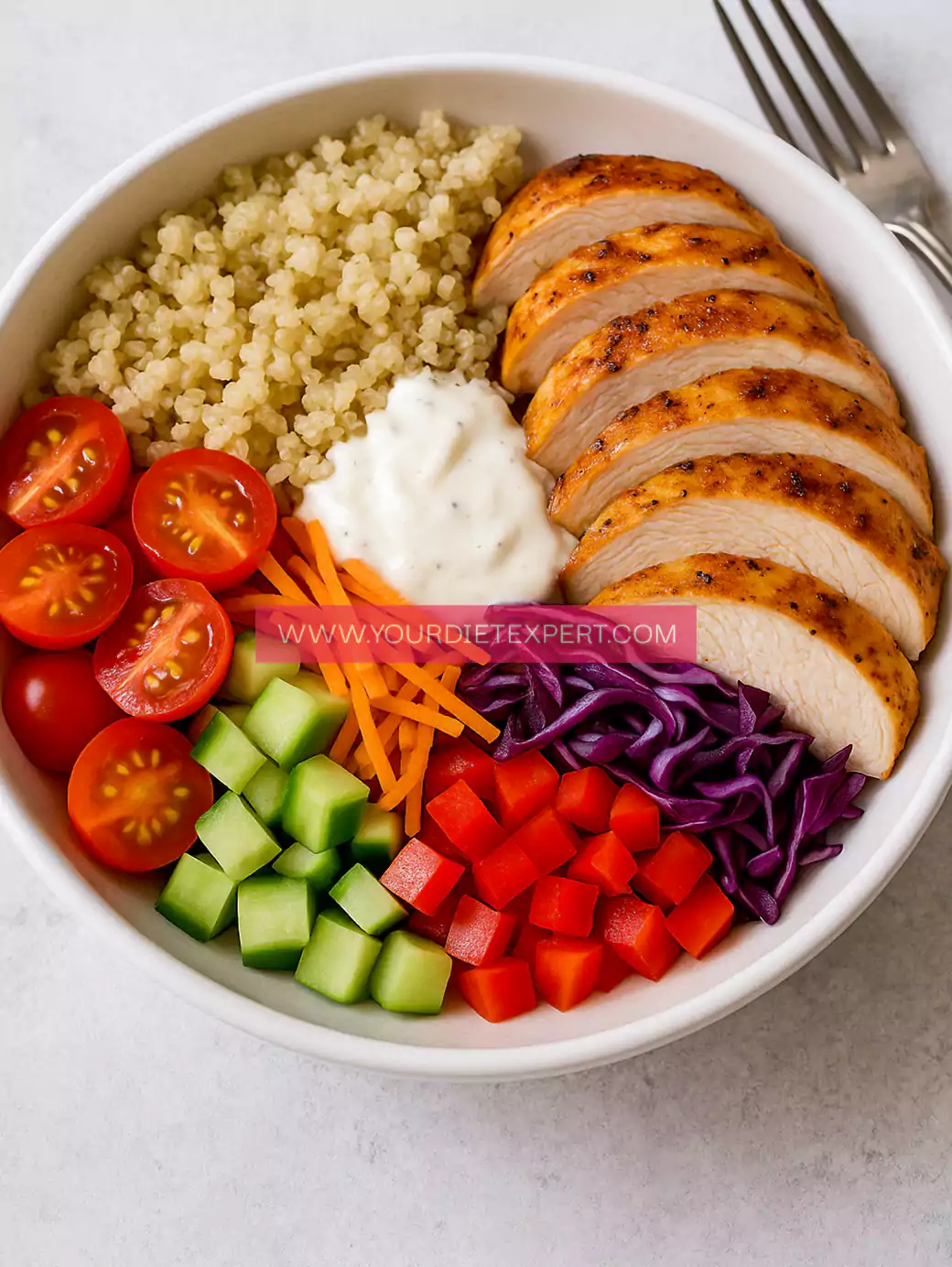 High-Protein Chicken Quinoa Power Bowl for Weight Loss – Clean, Easy & Nutritious