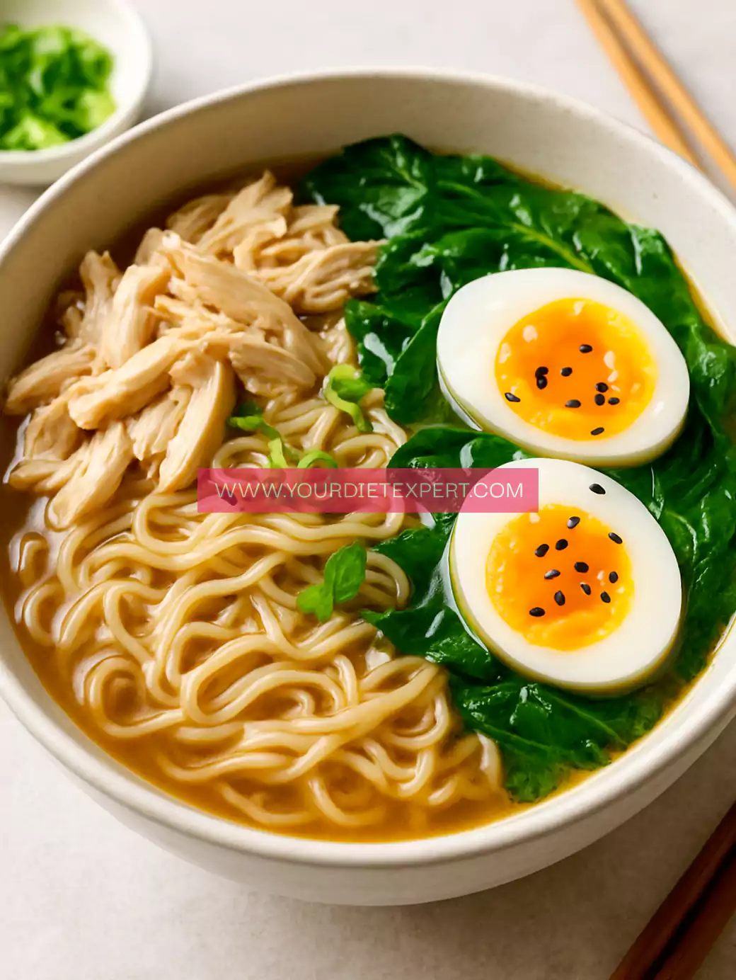 High-Protein Chicken Ramen Bowl – Healthy, Comforting & Ready in Minutes