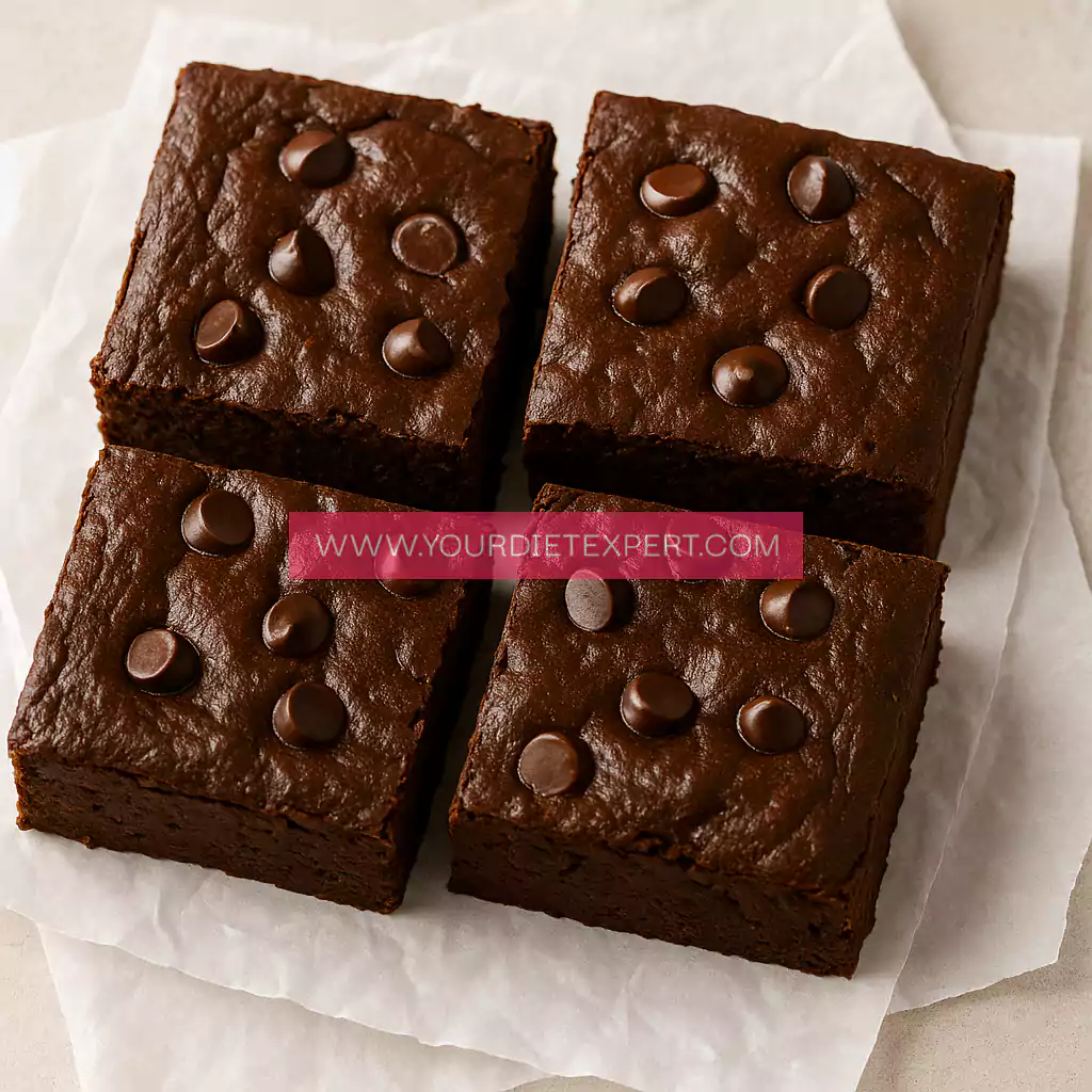 High-Protein Chocolate Fudge Brownies (Light, Gooey & Under 200 Calories)