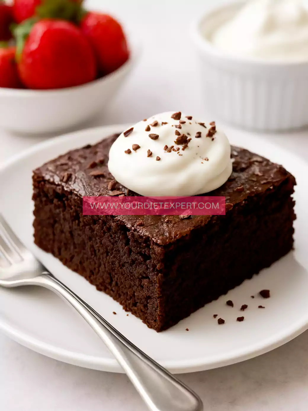 High-Protein Fudgy Chocolate Cake (Low-Carb, Moist & Guilt-Free!)