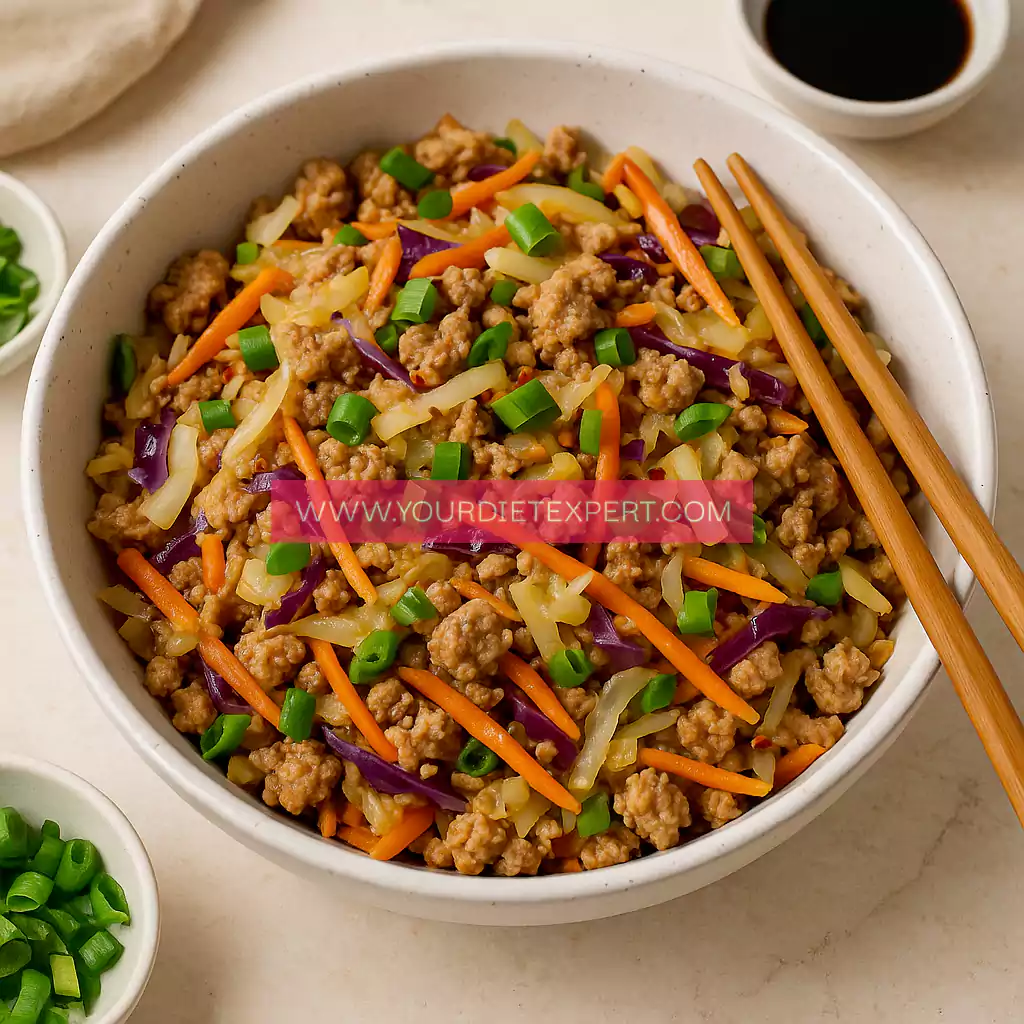 High-Protein Low-Carb Egg Roll in a Bowl (Quick, Easy & Flavor-Packed)