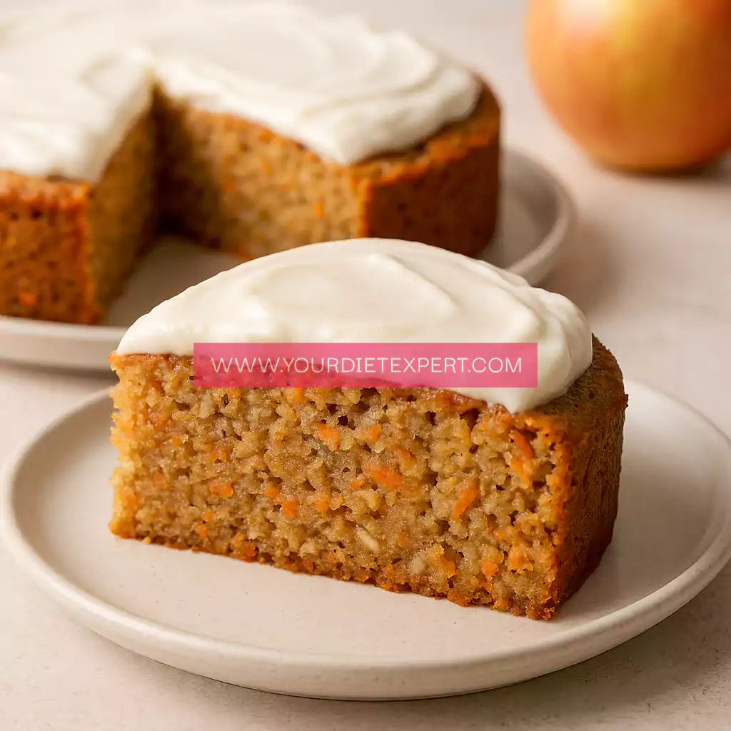 High-Protein Oat Apple Carrot Cake – Moist, Healthy & 20g Protein!