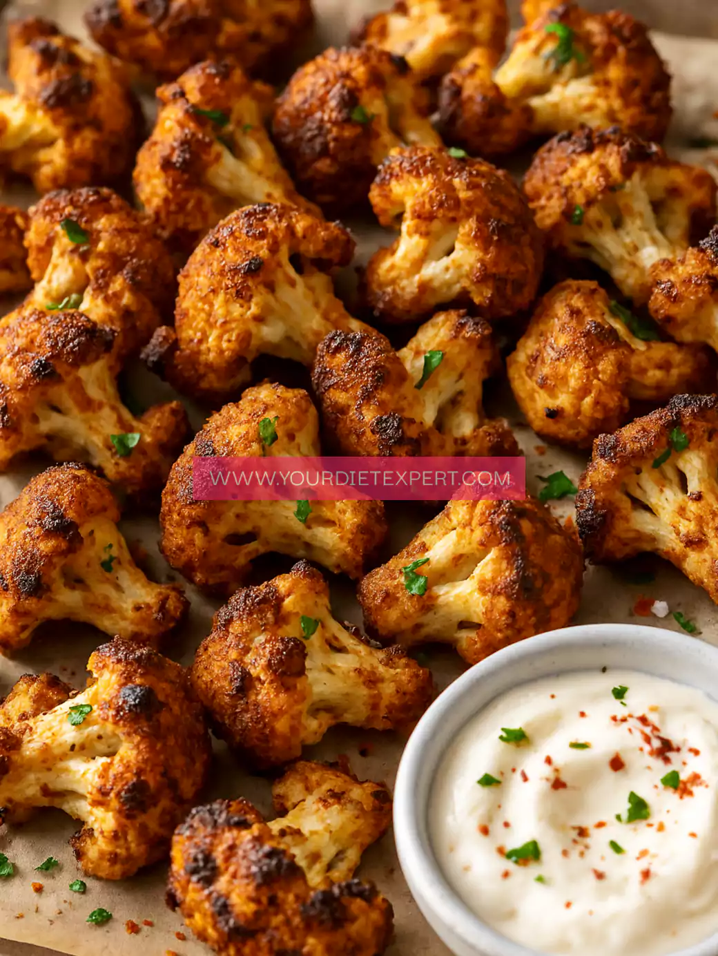 High-Protein Roasted Cauliflower Bites – Crispy, Low-Carb & Flavor-Packed