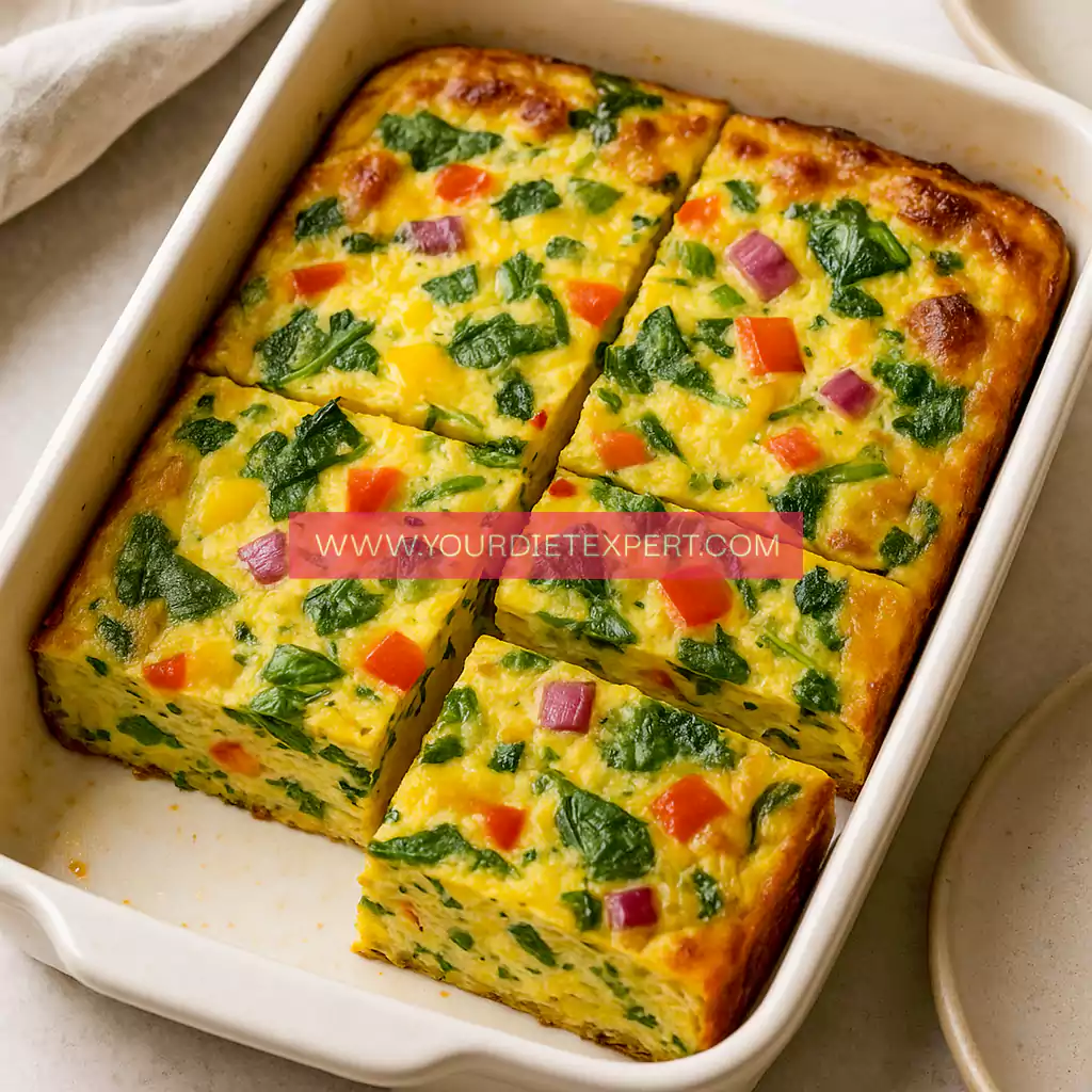 High-Protein Vegetable Egg Bake – Simple, Nutritious & Meal-Prep Ready