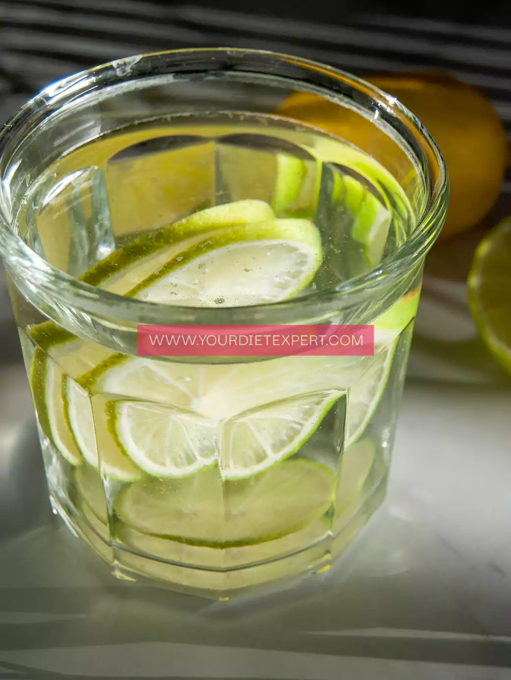 Lemon + cucumber infused water