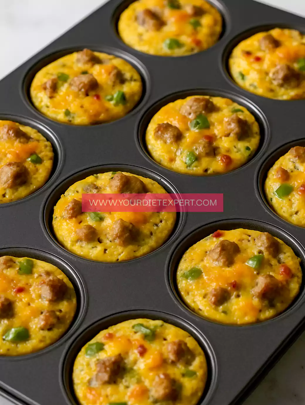 Low-Carb High-Protein Sausage Egg Muffins – Perfect for Meal Prep