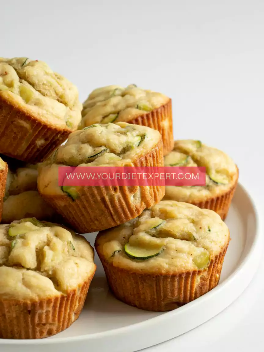 Mini Zucchini & Applesauce Muffins